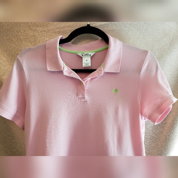 Lilly Pulitzer Pink Polo Medium - Picture 2 of 7